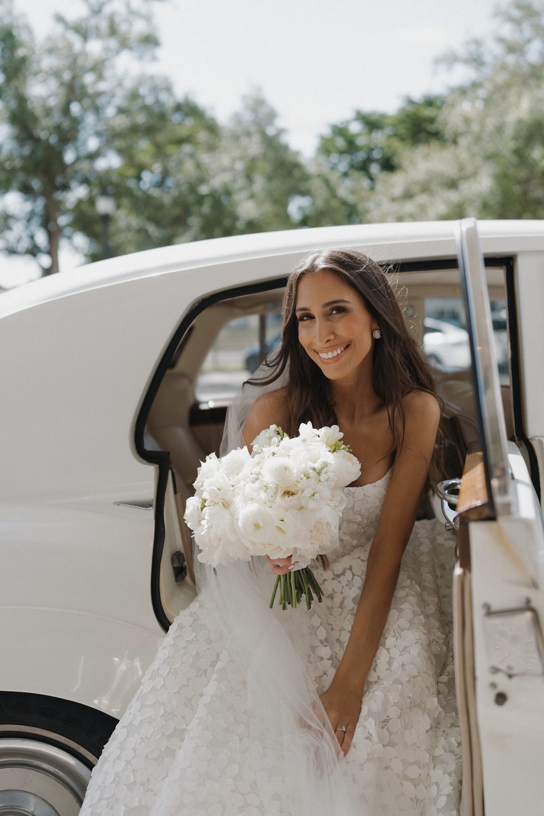 Bride arriving