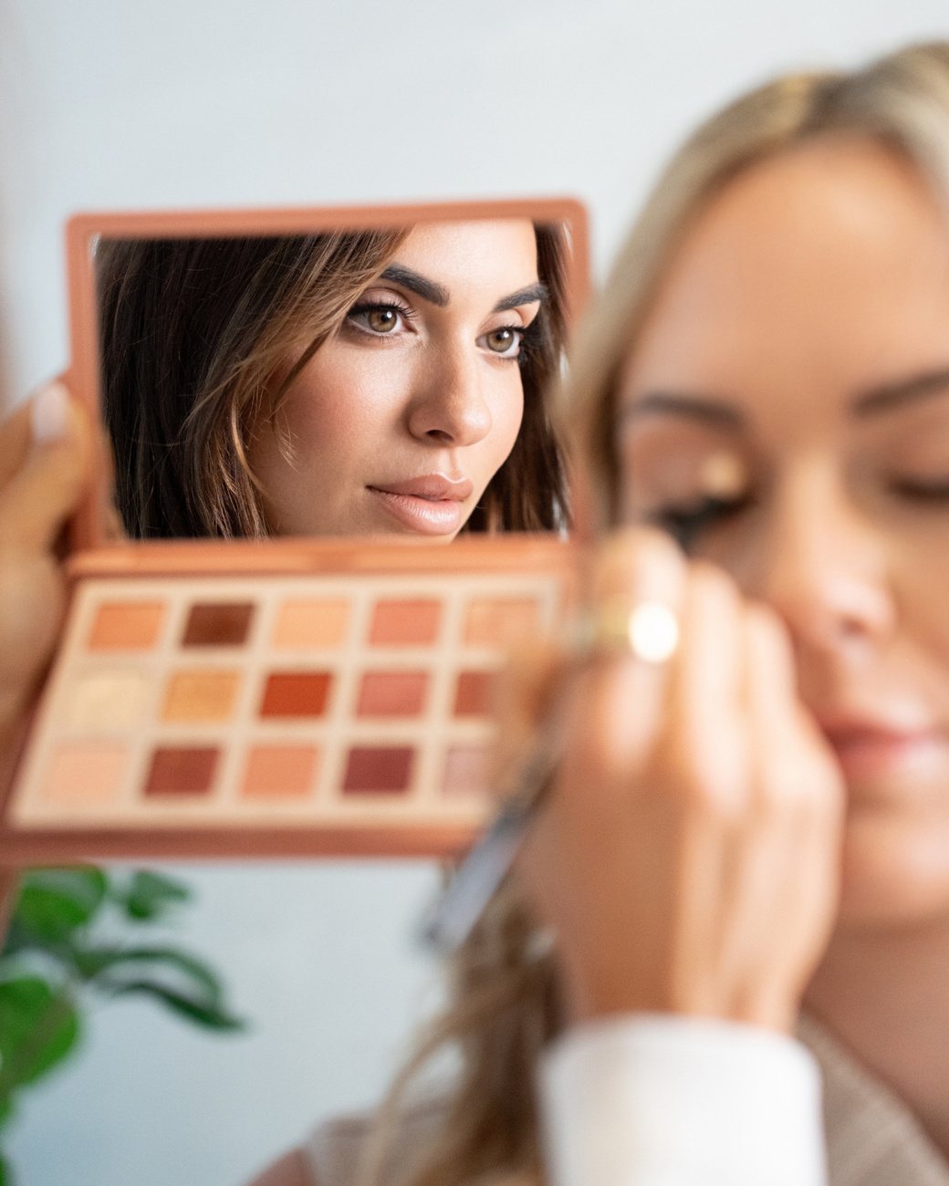 Bride getting ready